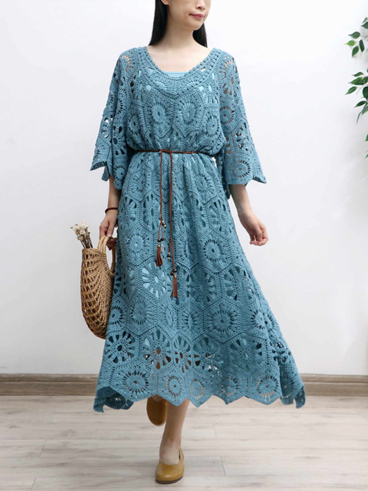 Women'S Red Formal Wear - TIYIHAILEY Spring Summer Women Knitting Crochet