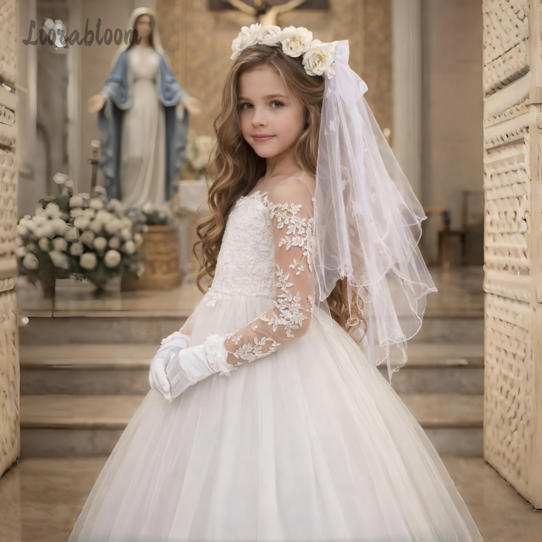 Girls' Lace Wedding Dress Cust - Formal Skirt review and price