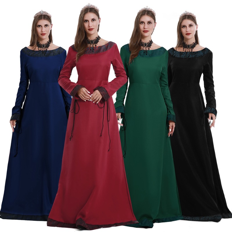 Women Medieval Long Dress V Ne - Lace Dress review and price