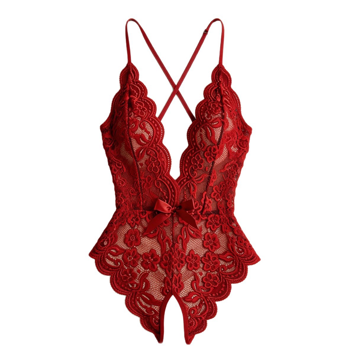 Hot Crotchless Sexy Lingerie F - Lace Dress review and price