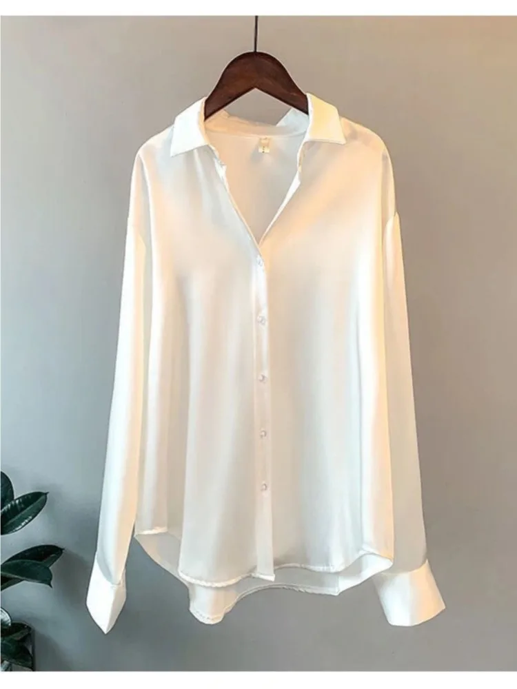 Plus Size Casual Women Silk Sh - Silk Blouse review and price
