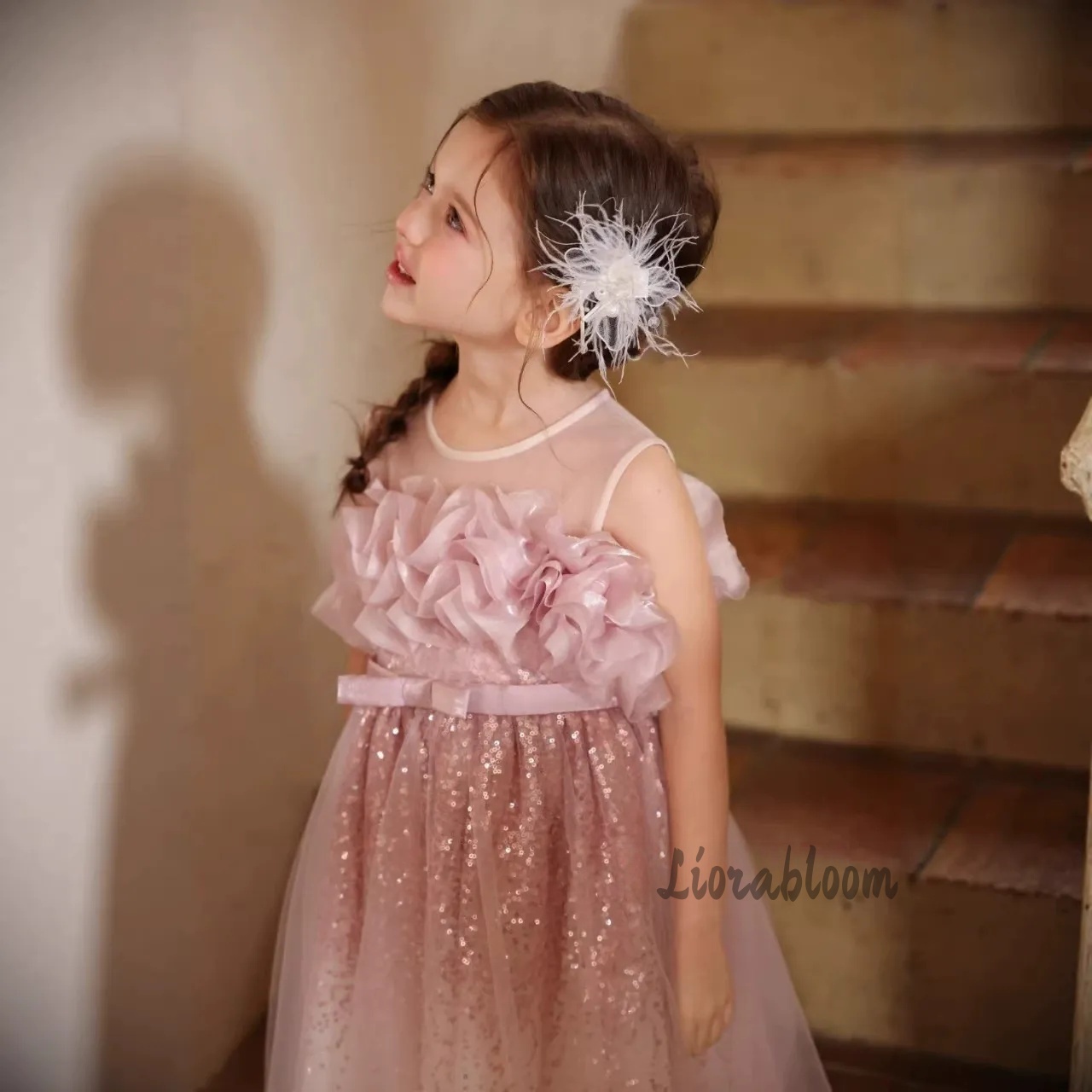 Girls' Pink Wavy Tulle Formal  - Formal Skirt review and price