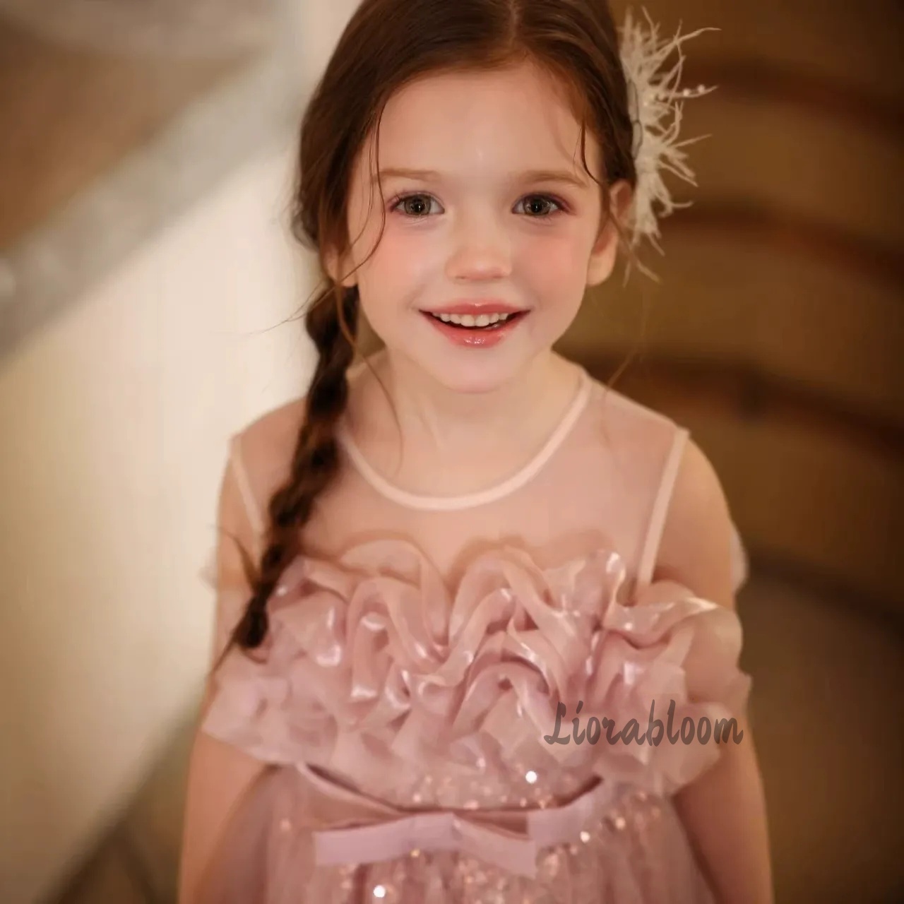 Girls' Pink Wavy Tulle Formal  - Formal Skirt review and price