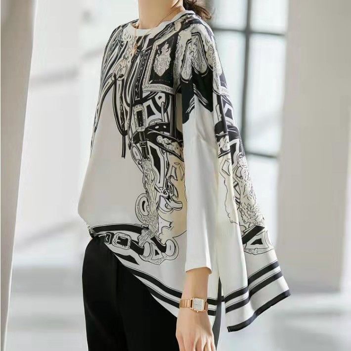 Simulated Silk Top with Drapin - Silk Blouse review and price
