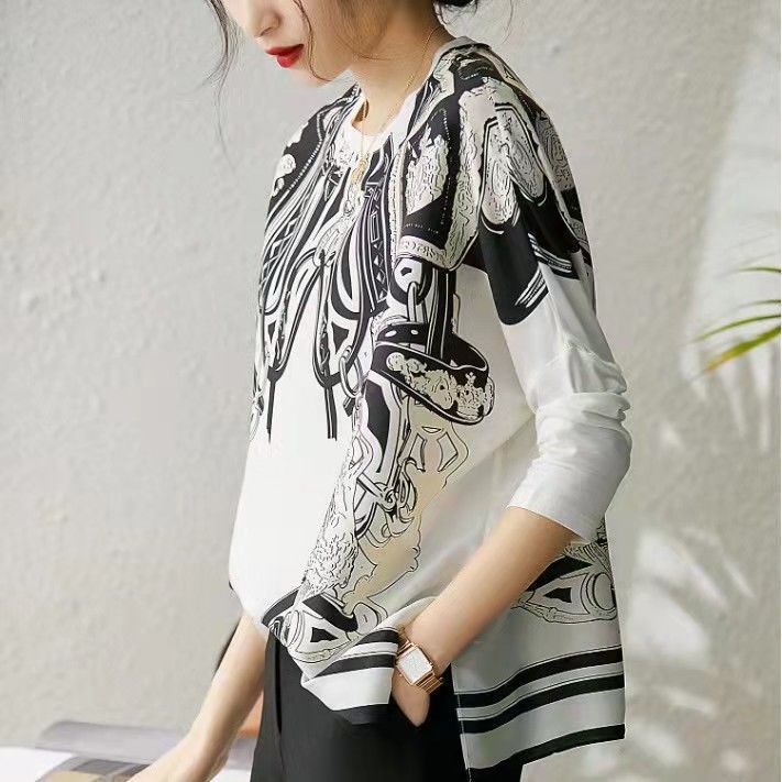 Simulated Silk Top with Drapin - Silk Blouse review and price