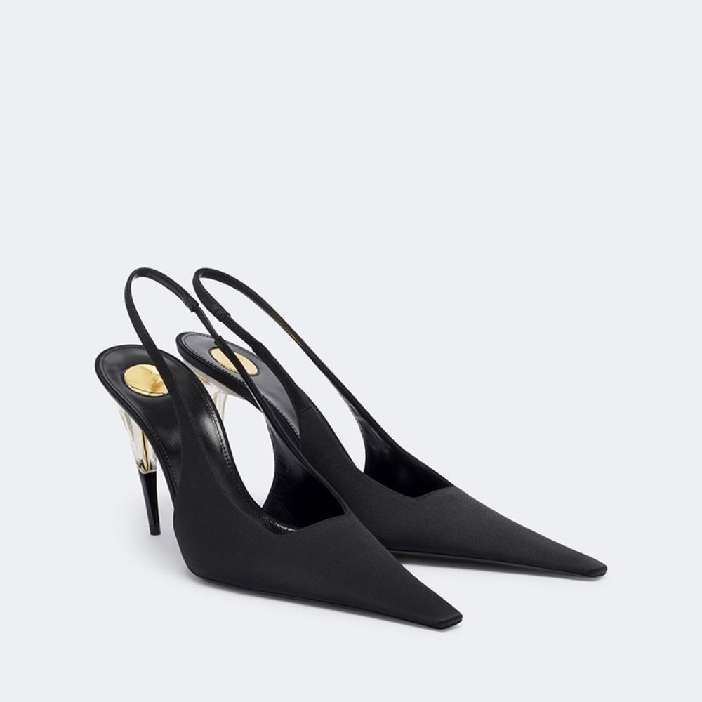 Women Satin Pointed‑Toe Stilet - Formal Dress review and price