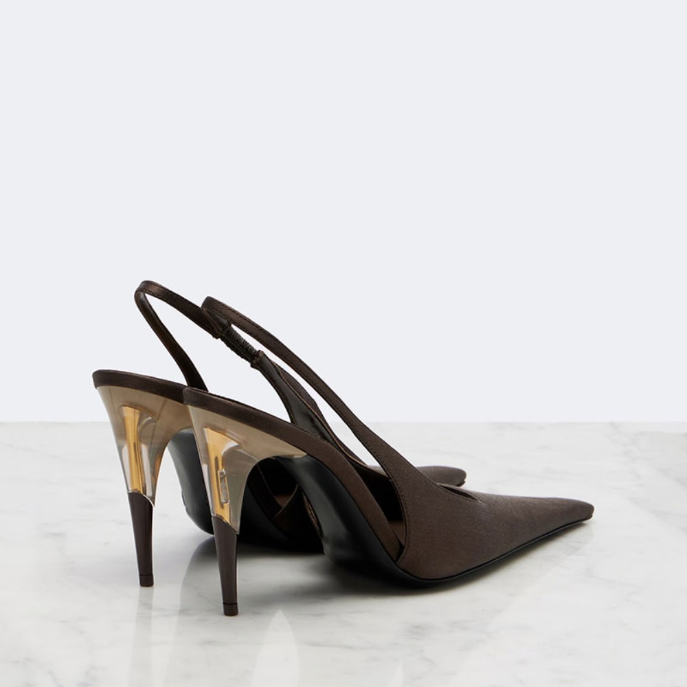 Women Satin Pointed‑Toe Stilet - Formal Dress review and price