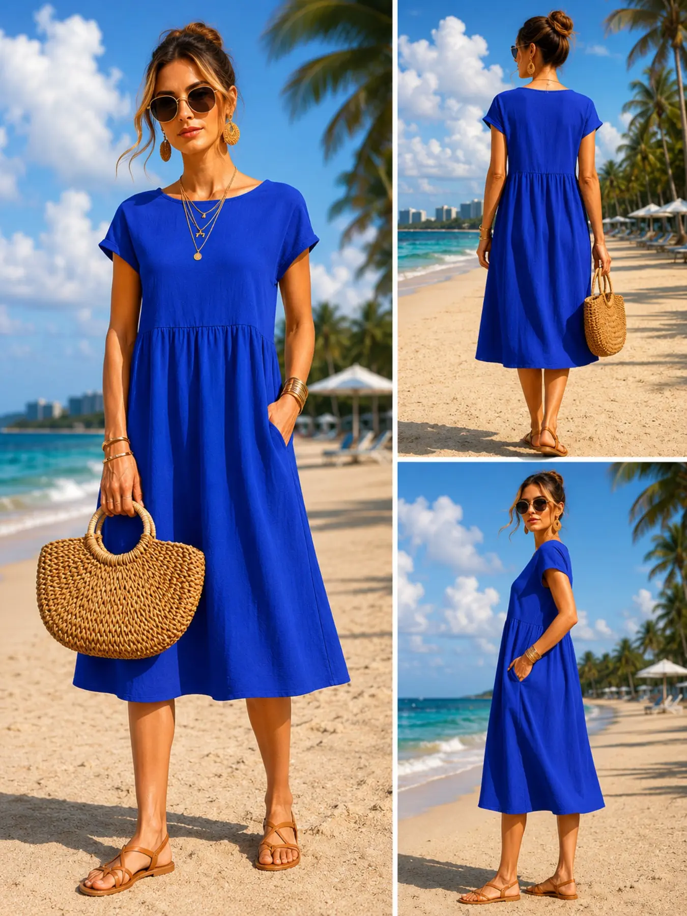 Women’s Casual Midi Dress with - Midi Dress review and price